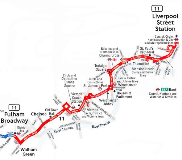  autobus 11 mapa